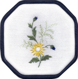 Brazilian Embroidery Design Daisie and Fern JDR 185